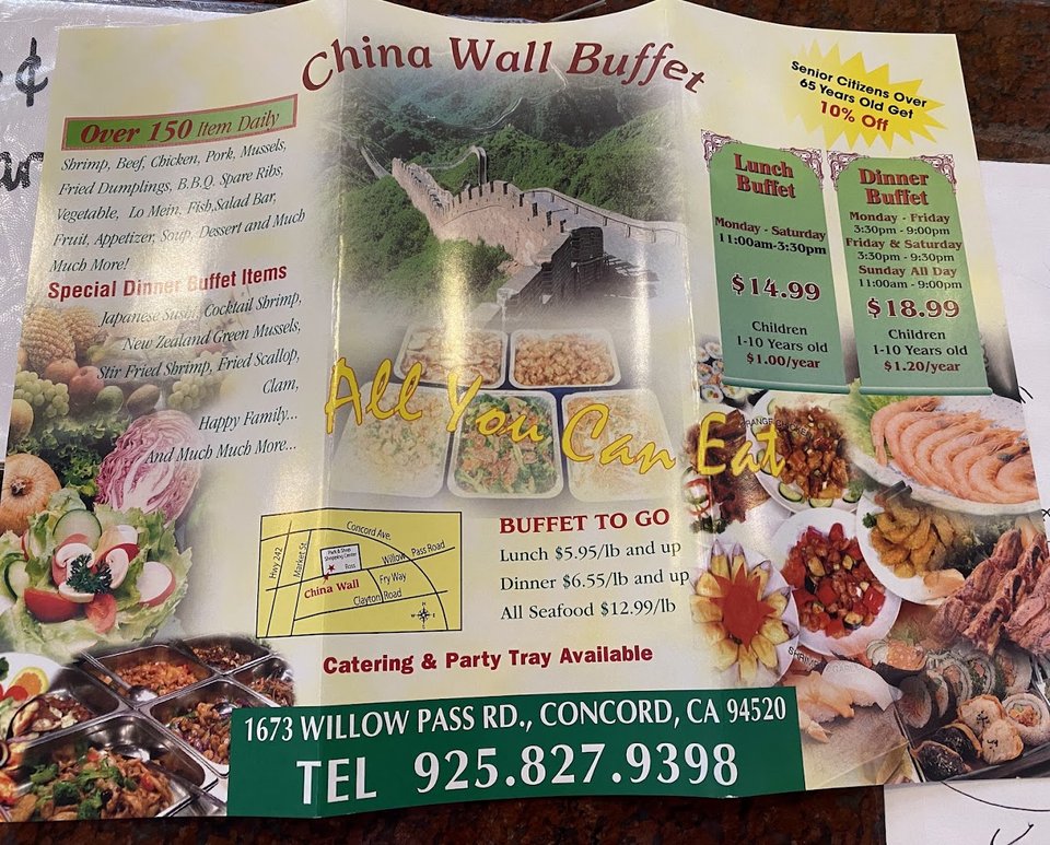 Counter service area beside the buffet line.